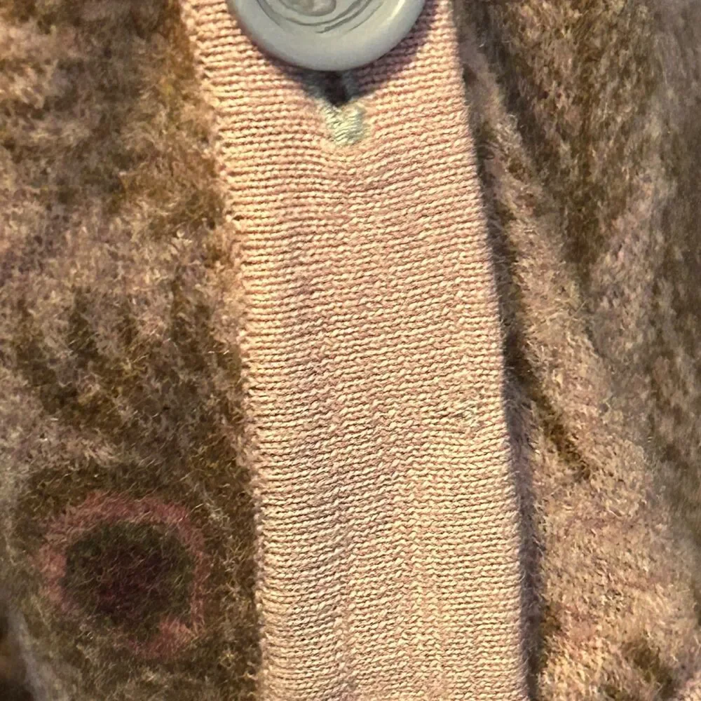 🪻 ANTHRO x MOTH FUNNELED FOLDS CARDIGAN SWEATER VEST PEACOCK ASYMMETRICAL SMALL - Picture 8 of 8